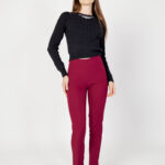Pantaloni a sigaretta Hanny Deep - Bordeaux - Foto 5