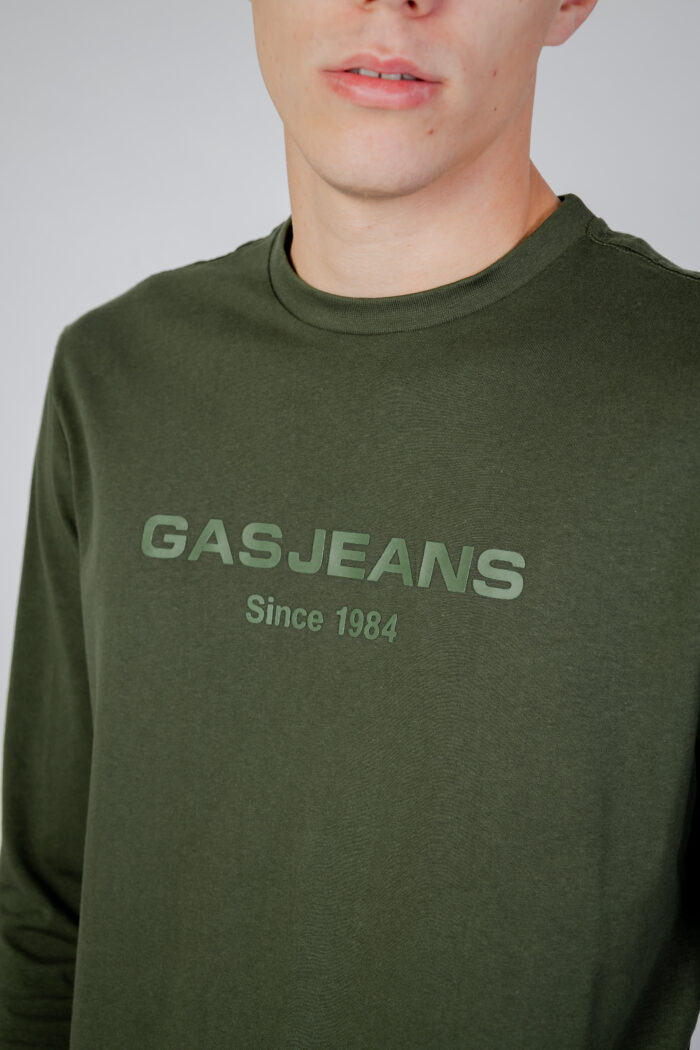 T-shirt Gas DHARIS/R M/L 1984 Verde Oliva