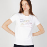 T-shirt Guess SS CN RAINBOW TEE Bianco - Foto 1