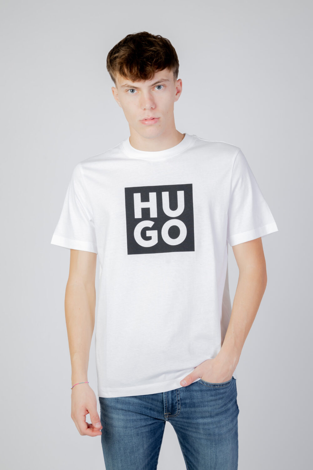 T-shirt Hugo APP JUL ADD 2 Bianco - Foto 1