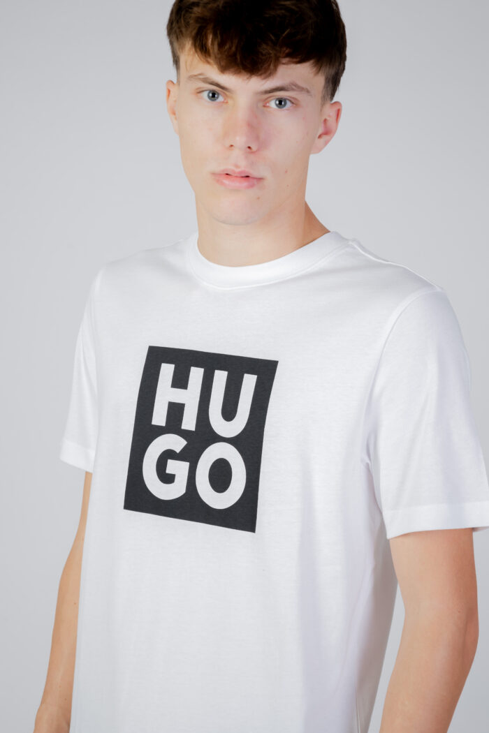 T-shirt Hugo APP JUL ADD 2 Bianco