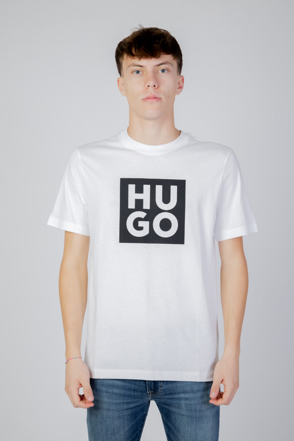T-shirt Hugo APP JUL ADD 2 Bianco - Foto 5