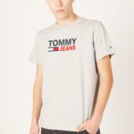 T-shirt Tommy Hilfiger Jeans TJM CORP LOGO TEE Grigio - Foto 1