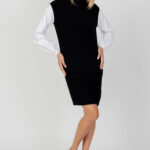 Vestito midi Jacqueline de Yong JDYSAGA L/S SHIRT DRESS KNT Nero - Foto 1
