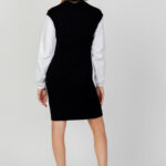 Vestito midi Jacqueline de Yong JDYSAGA L/S SHIRT DRESS KNT Nero - Foto 3