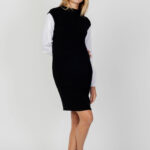 Vestito midi Jacqueline de Yong JDYSAGA L/S SHIRT DRESS KNT Nero - Foto 5