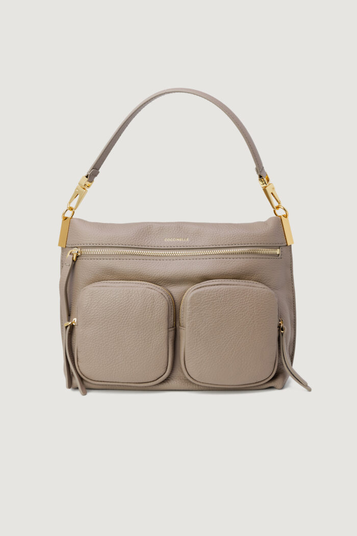 Borsa Coccinelle GRAINED LEATHER Taupe