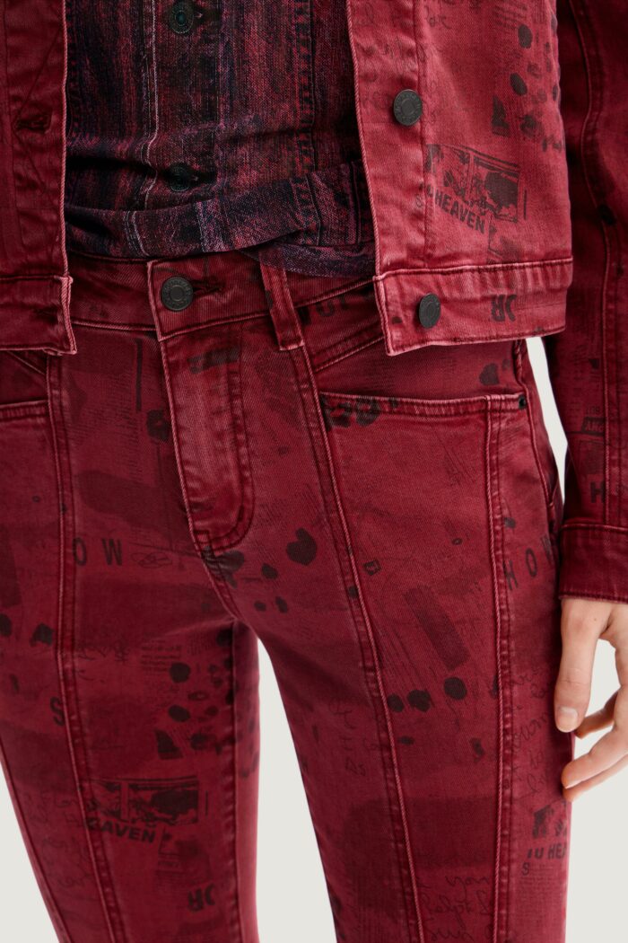 Jeans skinny Desigual LUND Bordeaux – 23WWDD78