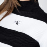 Maglione Calvin Klein Jeans LABEL CHUNKY Bianco - Foto 2