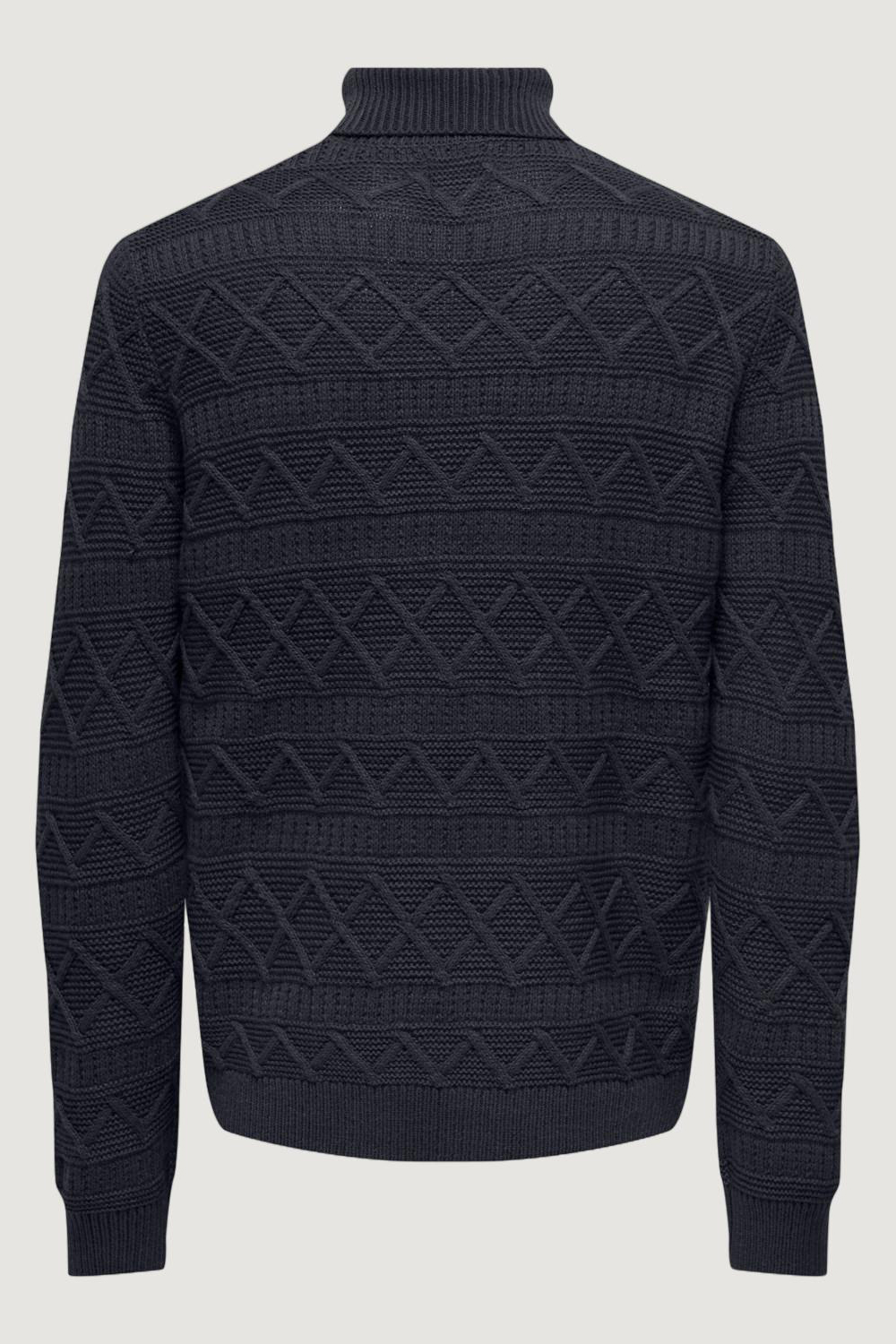 Maglione Only & Sons ONSWADE REG 5 STRUC ROLL NECK KNIT Blue scuro - Foto 2