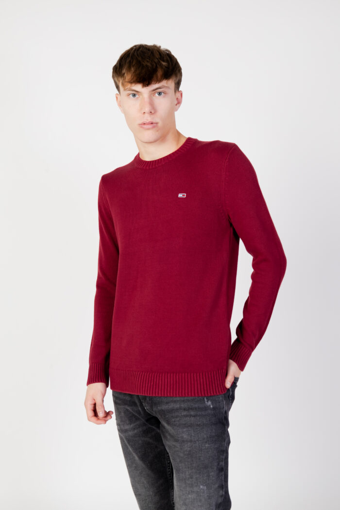 Maglione Tommy Hilfiger ESSENTIAL CREW Bordeaux
