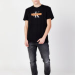 T-shirt Calvin Klein Jeans MONOLOGO STENCIL TEE Nero - Foto 4