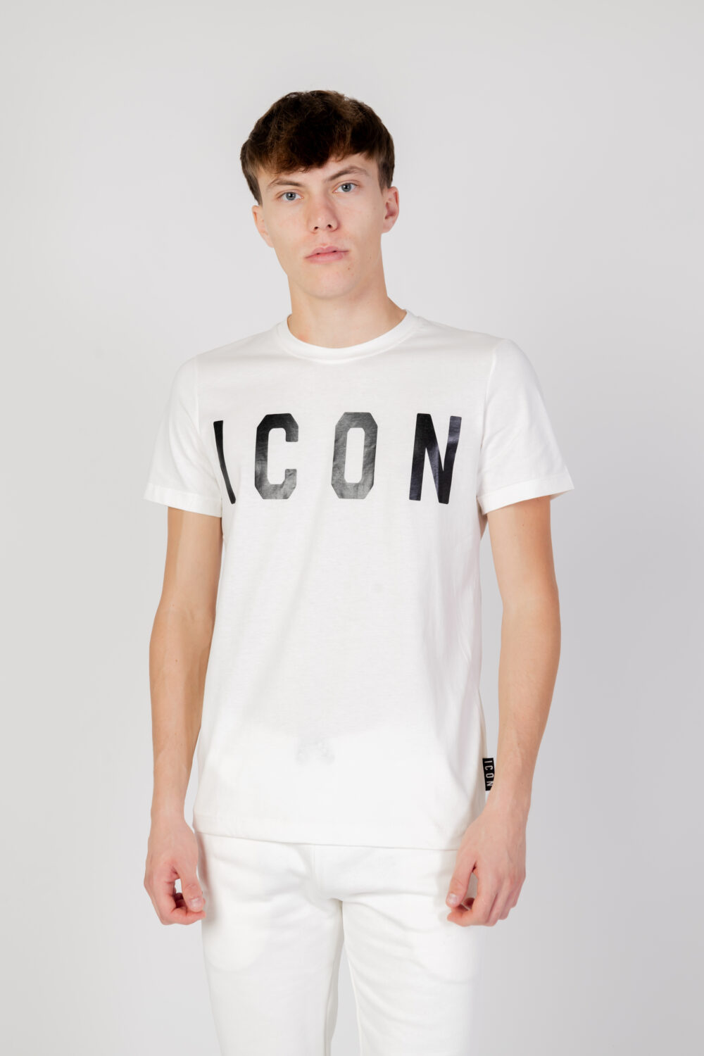 T-shirt Icon LOGO Panna - Foto 1