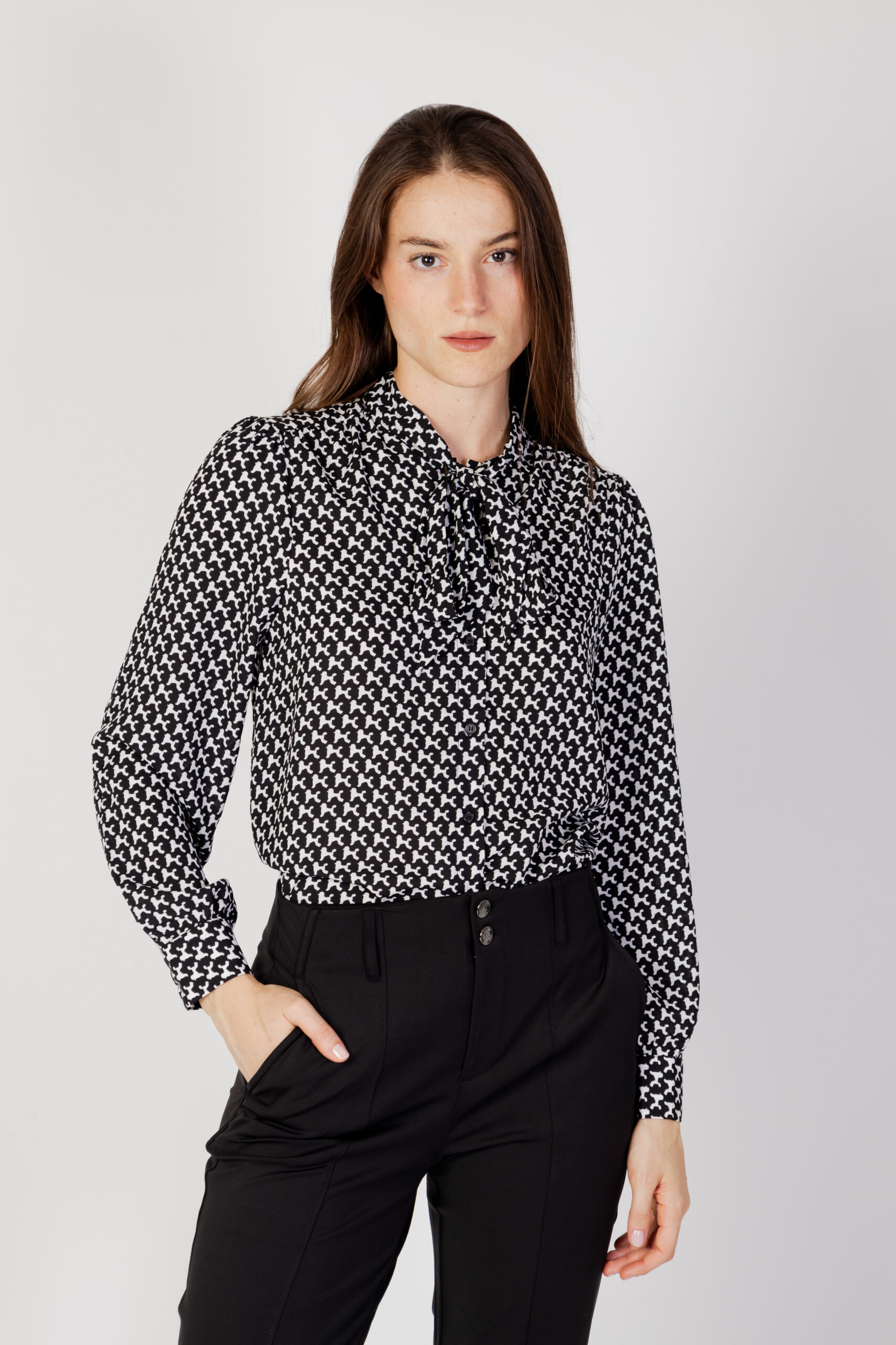 Bluse manica lunga Only ONLRUTH | BOW L/S LIFE Nero SHIRT PTM Goccia Shop