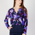 Bluse manica lunga Street One LTD QR Style Bamika Print Viola - Foto 1