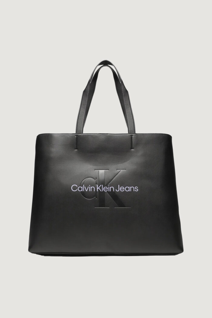 Borsa Calvin Klein SCULPTED SLIM TOTE34 MONO Nero