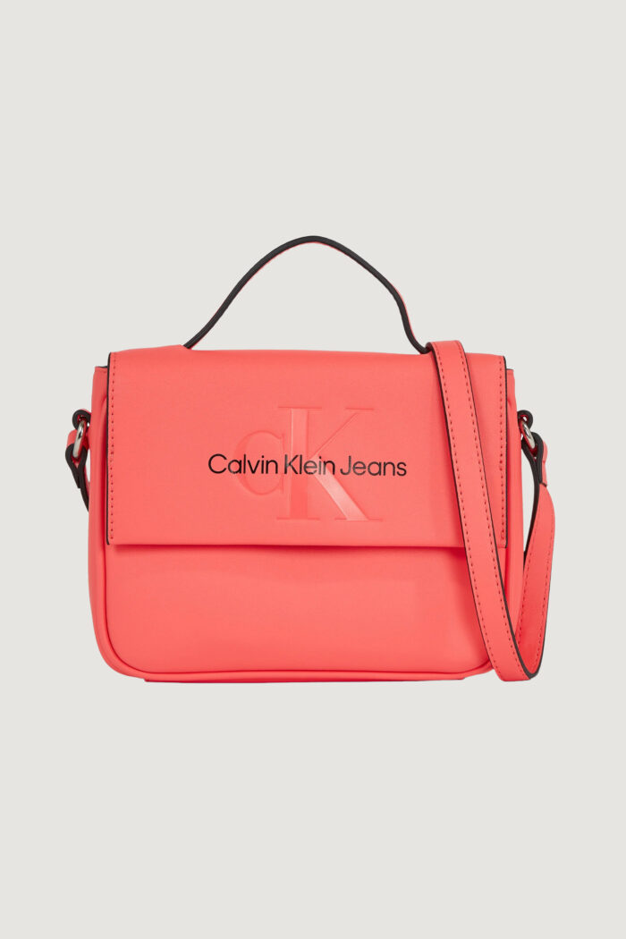Borsa Calvin Klein SCULPTED BOXY FLAP CB20 MONO Corallo