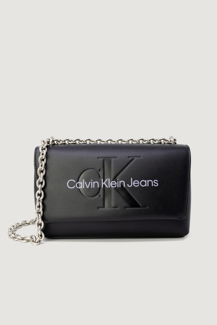 Borsa Calvin Klein SCULPTED EW FLAP CONV25 MONO Viola