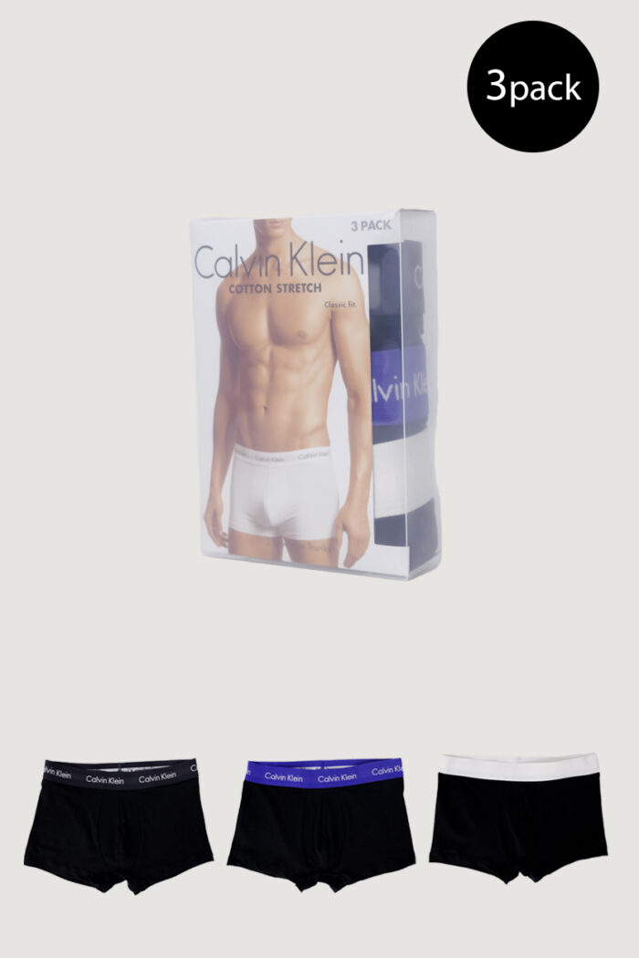 Boxer Calvin Klein Underwear LOW RISE TRUNK 3PK Azzurro