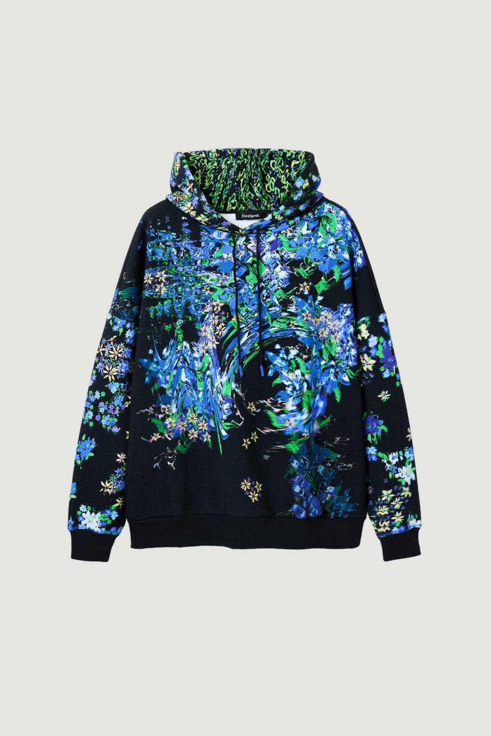 Felpa con cappuccio Desigual LICUADO Azzurro - Foto 5