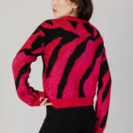 Maglione Only ONLFLAME LS JQ O-NECK KNT Rosso - Foto 3