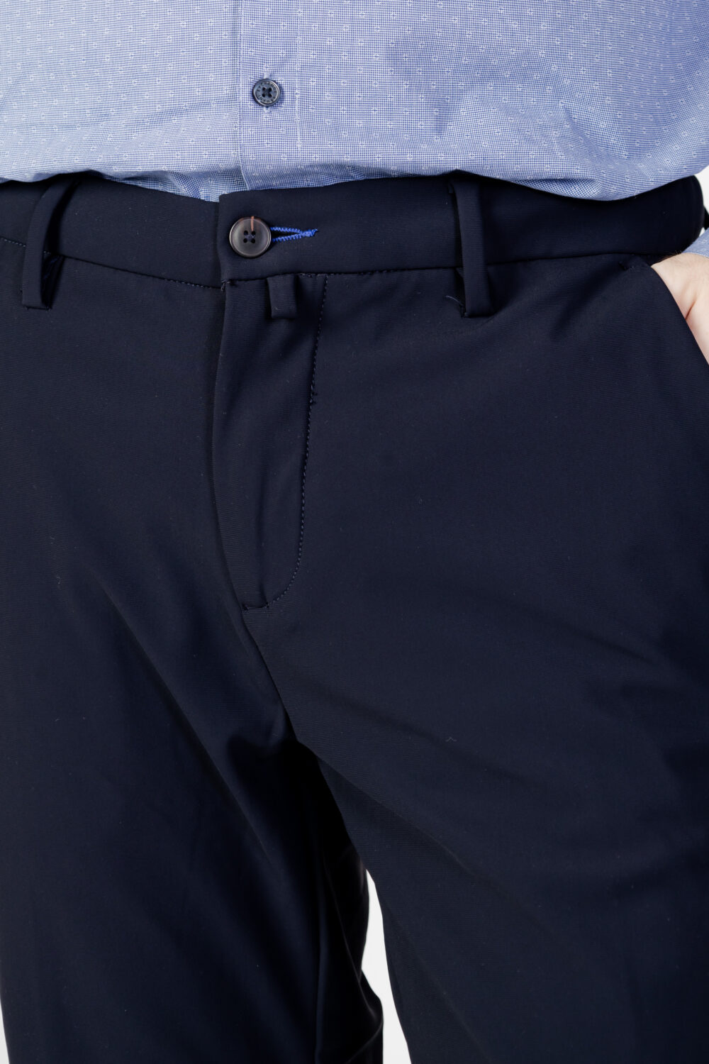Pantaloni Borghese  Blu - Foto 4