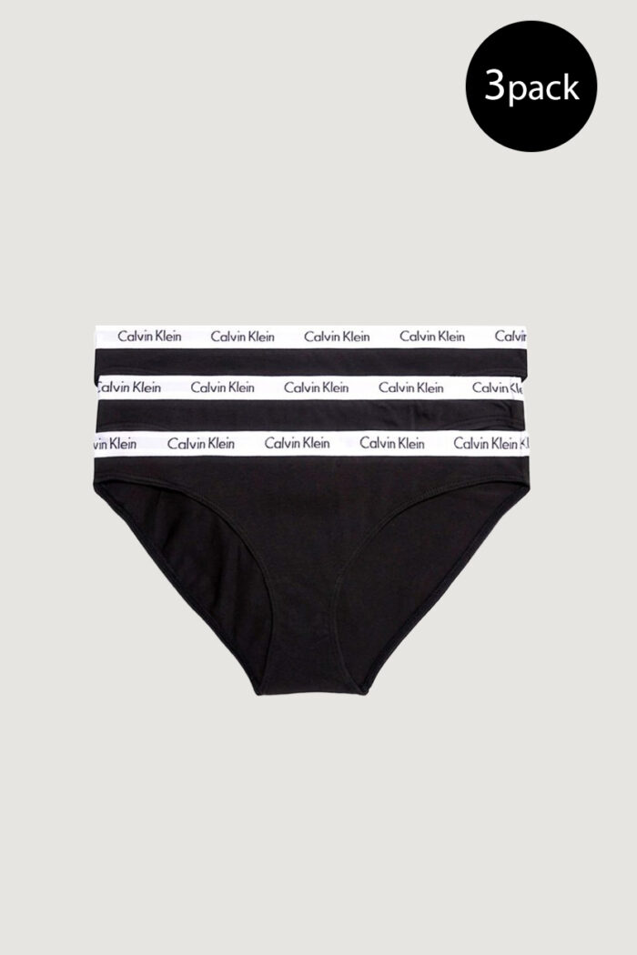 Slip e perizoma Calvin Klein Underwear 3PACK BIKINI Nero
