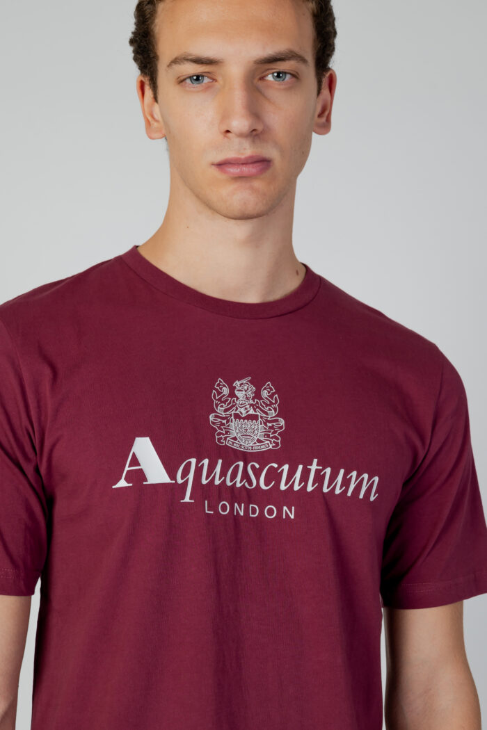T-shirt Aquascutum ACTIVE BIG LOGO Bordeaux