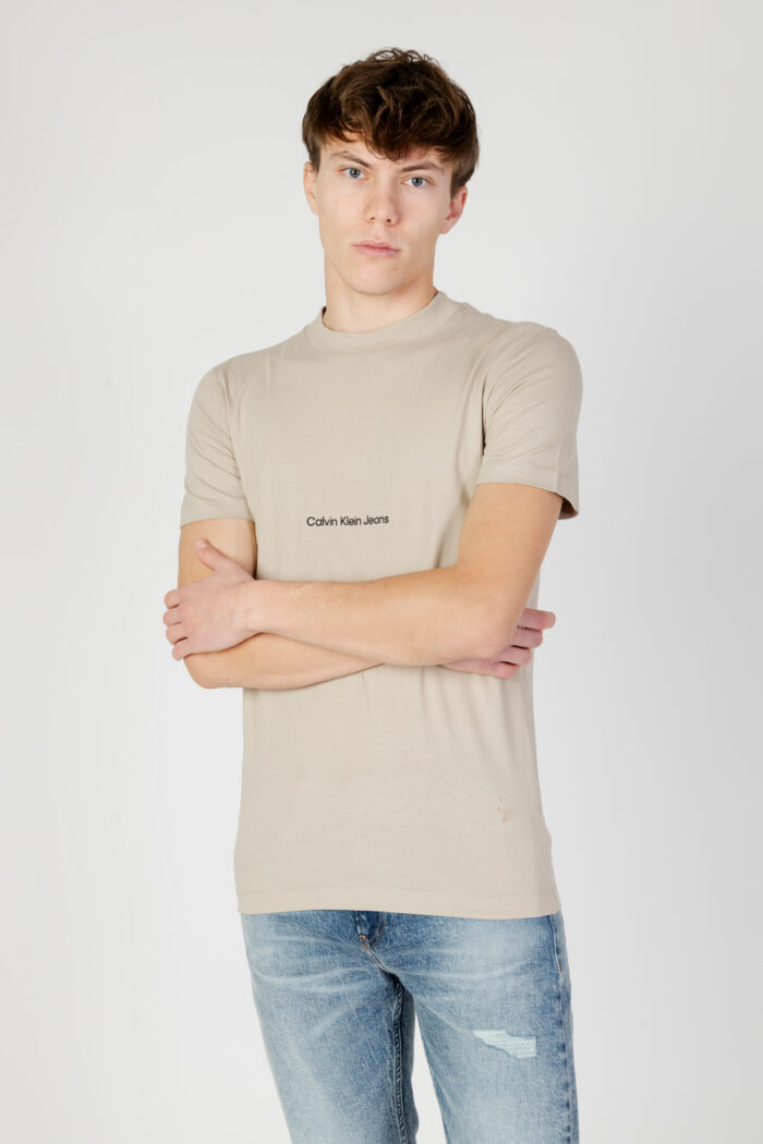 T-shirt Calvin Klein INSTITUTIONAL TEE Taupe