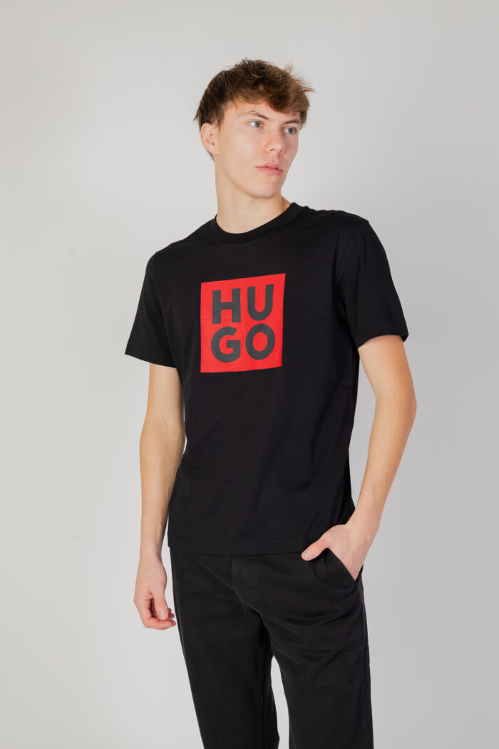 T-shirt Hugo APP JUL ADD 2 Nero
