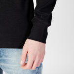 T-shirt manica lunga Calvin Klein Jeans FREEFIT ROLL NECK LS Nero - Foto 3