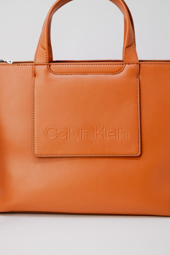 Borsa Calvin Klein CK SET TOTE MEDIUM Arancione