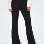 Pantaloni a sigaretta Only ONLPEACH MW FLARED PANT TLR NOOS Nero - Foto 1