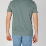 T-shirt Hugo JERSEY DULIVE222 Verde Scuro - Foto 3