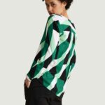 Bluse manica lunga Street One Style LTD QR Bamika Print Verde - Foto 2