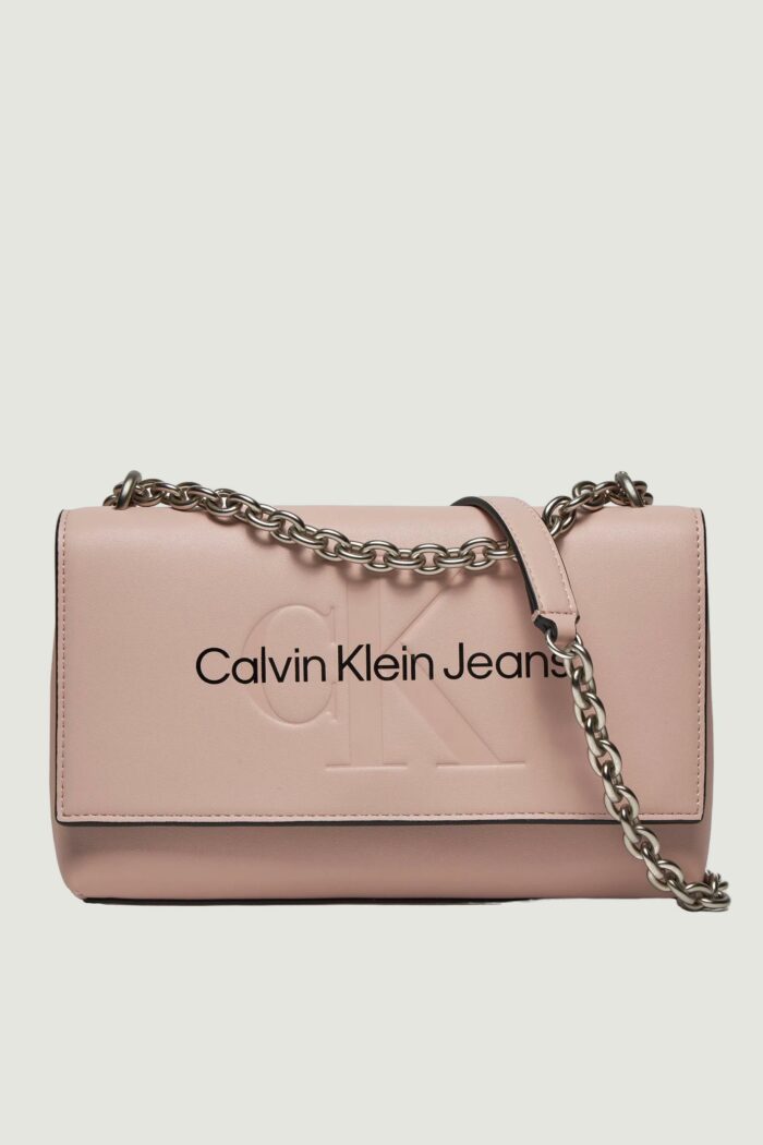 Borsa Calvin Klein SCULPTED EW FLAP CONV25 MONO Rosa