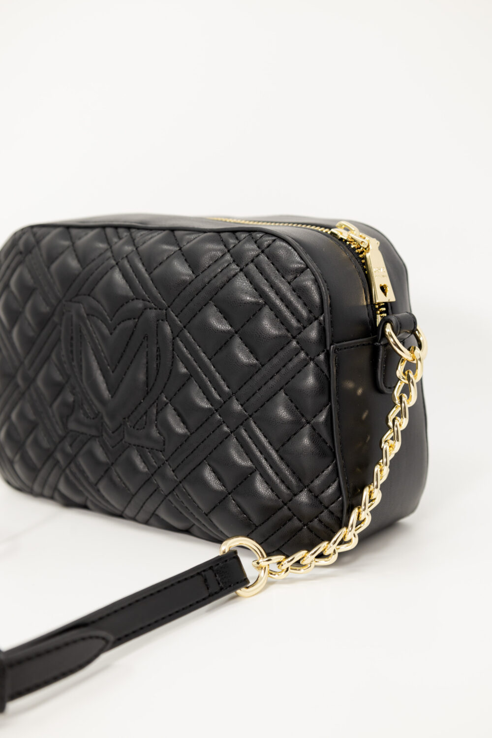 Borsa Love Moschino QUILTED Black gold - Foto 5