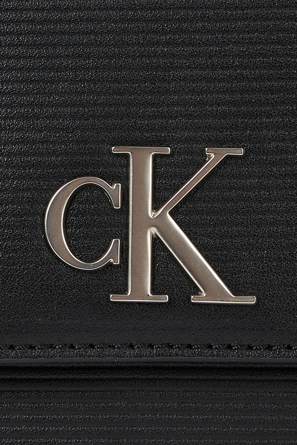 Borsa Calvin Klein Jeans MINIMAL MONOGRAM SADDLE Nero - Foto 2