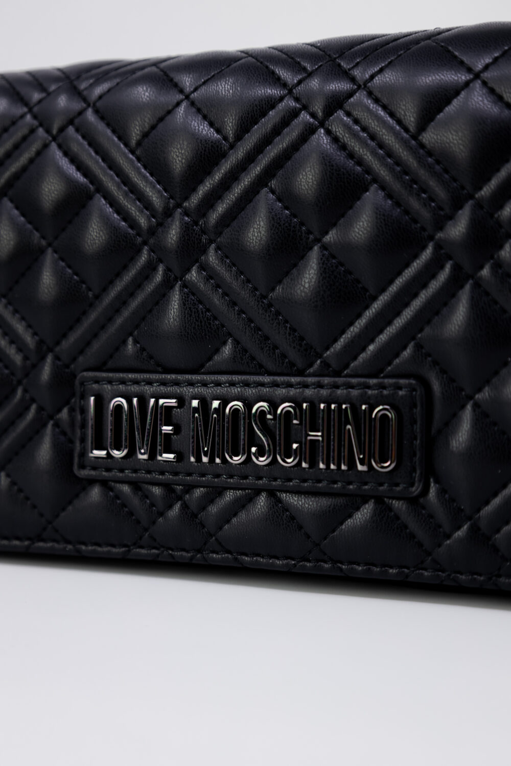 Borsa Love Moschino QUILTED PU Black Silver - Foto 2