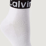 Calzini Calvin Klein CK WOMEN QUARTER Bianco - Foto 3