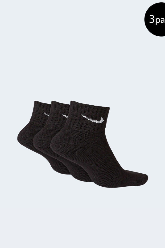 Calzini corti Nike Everyday Cushioned 3PACK Nero