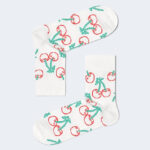 Calzini Happy Socks CHERRY 1/2 CREW SOCK Bianco - Foto 4
