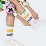 Calzini Happy Socks COLORS CUFF THIN CREW SOCK Bianco - Foto 2