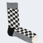 Calzini Happy Socks FILLED OPTIC SOCK Grigio - Foto 1