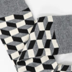 Calzini Happy Socks FILLED OPTIC SOCK Grigio - Foto 2