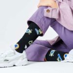 Calzini Happy Socks TECHNOLOGY KNEE HIGH SOCKS Nero - Foto 1