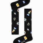 Calzini Happy Socks TECHNOLOGY KNEE HIGH SOCKS Nero - Foto 3