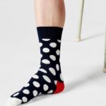 Calzini Lunghi Happy Socks BIG DOT Blu - Foto 1