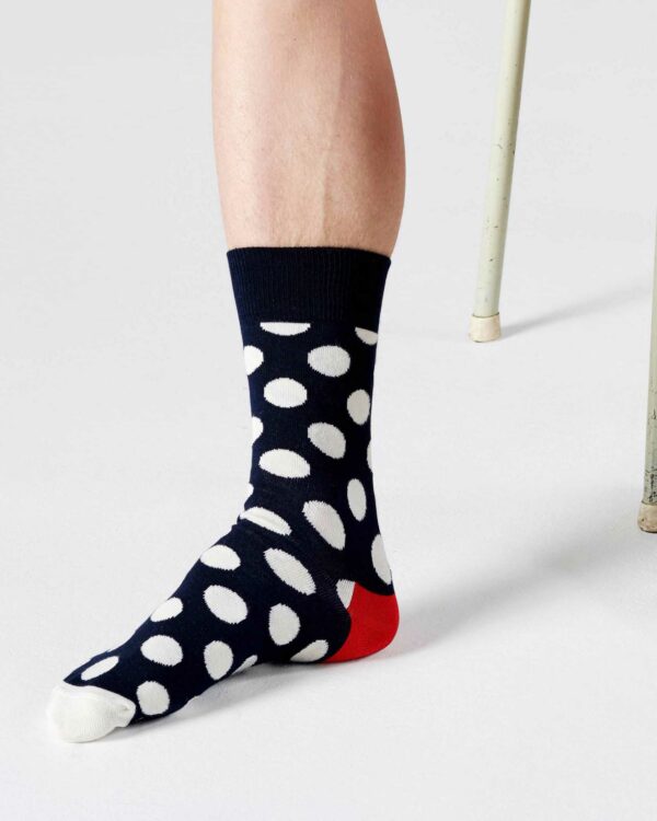 Calzini Lunghi Happy Socks BIG DOT Blu - Foto 1