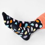 Calzini Lunghi Happy Socks BIG DOT Nero - Foto 1
